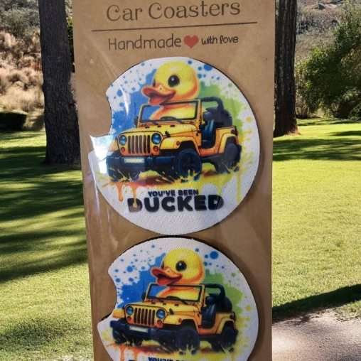 Ducked Car Coasters