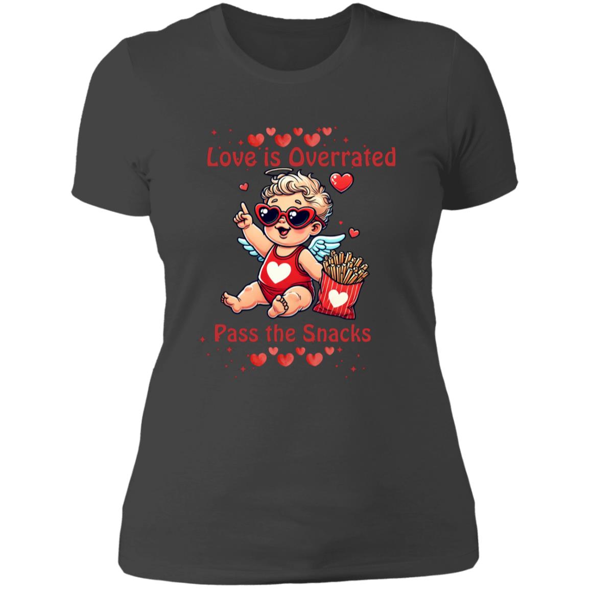 Love is Overrated pass the snacks - Tshirt