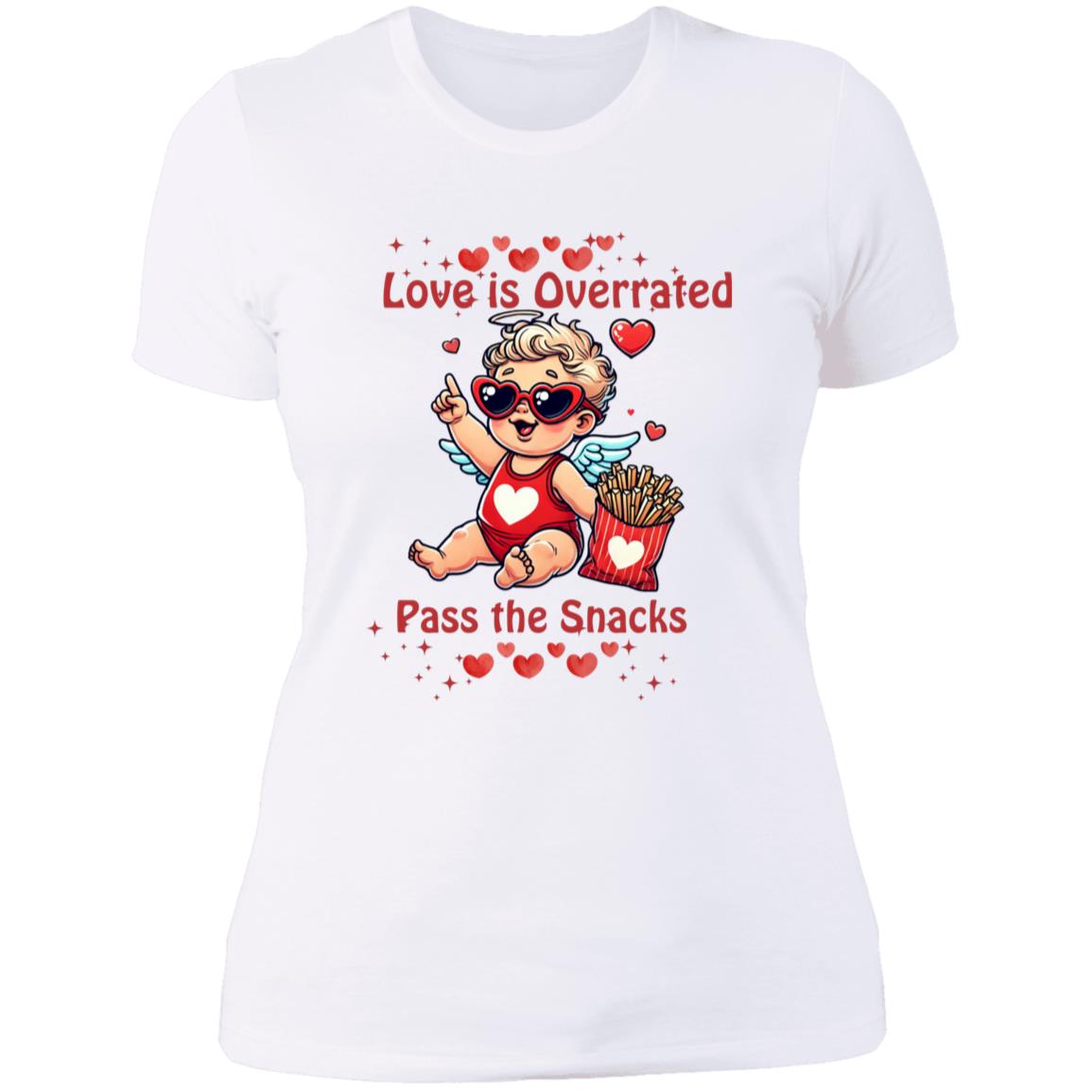 Love is Overrated pass the snacks - Tshirt